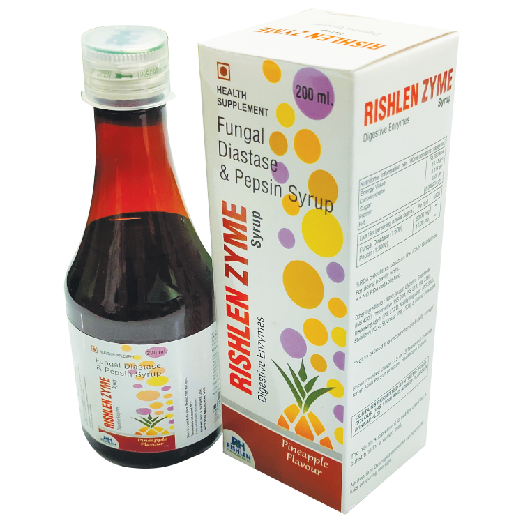 RISHLEN ZYME, rishlenzyme, Rishlen Zyme 200ml Syrup